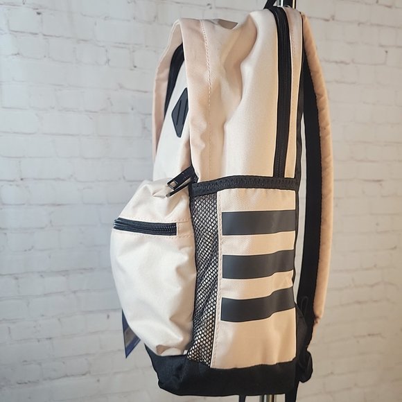 NWT TECH FRIENDLY Adidas Originals Base Laptop Backpack - Pink Tint/Black - Picture 5 of 13